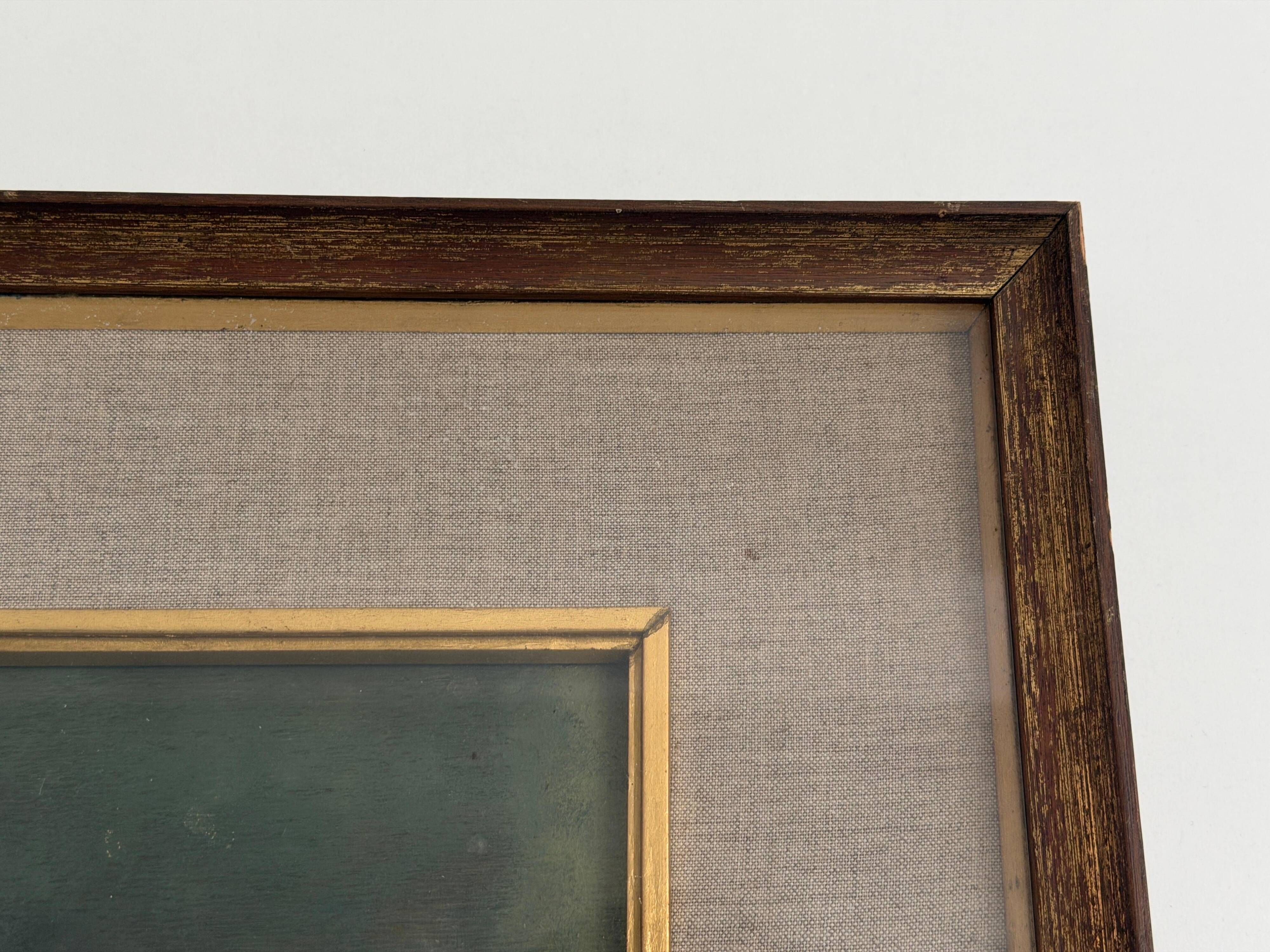 Still life with pomegranates and walnuts Oil painting on canvas signed, 1967, Italy