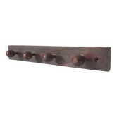 Vintage wooden wall coat rack