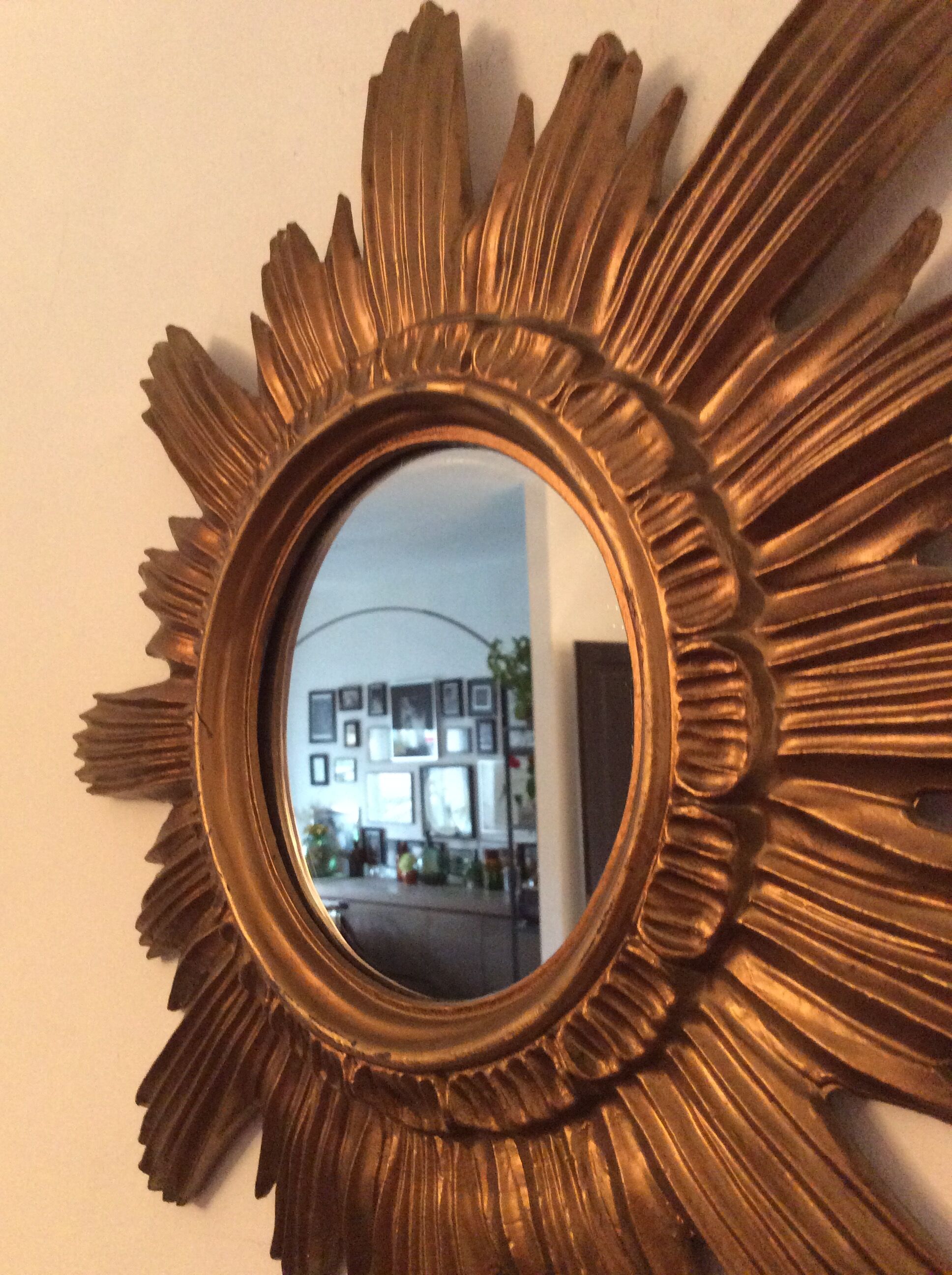 Golden sun mirror of the 70s