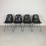 Eames Herman Miller DSS side chairs in grey