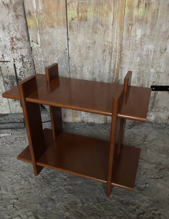 Old bedside table nightstand design wood 80s vintage