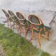 4 chaises vintage de bistrot parisien