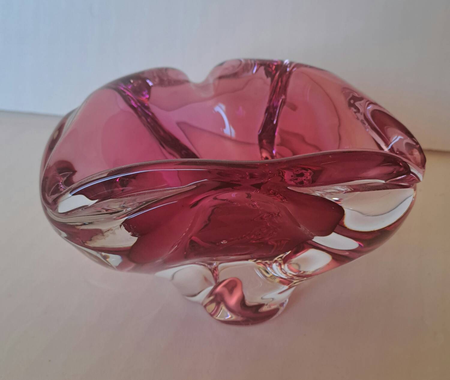 Murano crystal ashtray