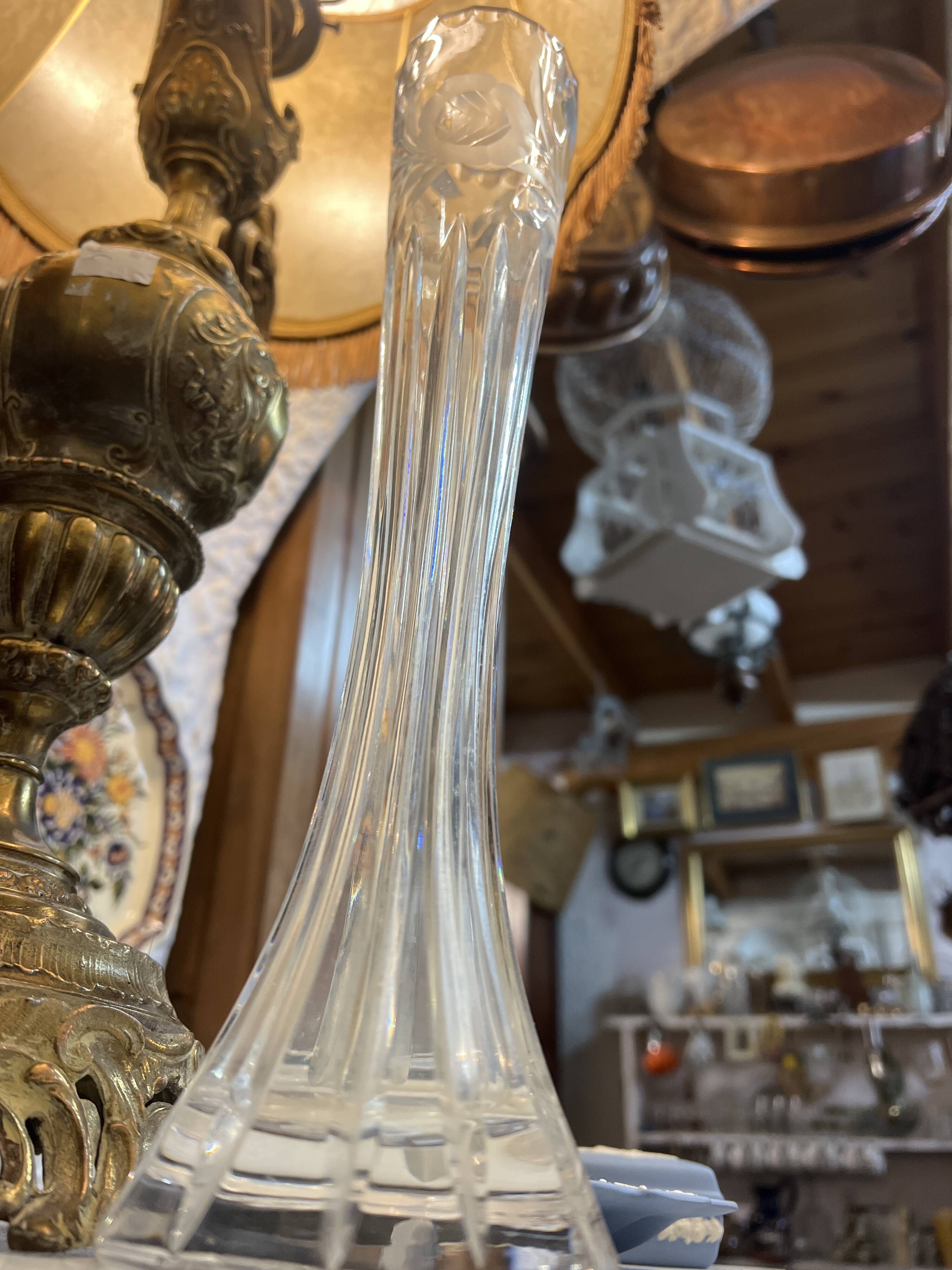 Paris crystal vase
