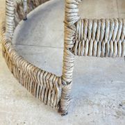 Paire Tabouret haut rotin – création Roger Coster, 1970