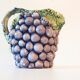 Pichet barbotine raisin