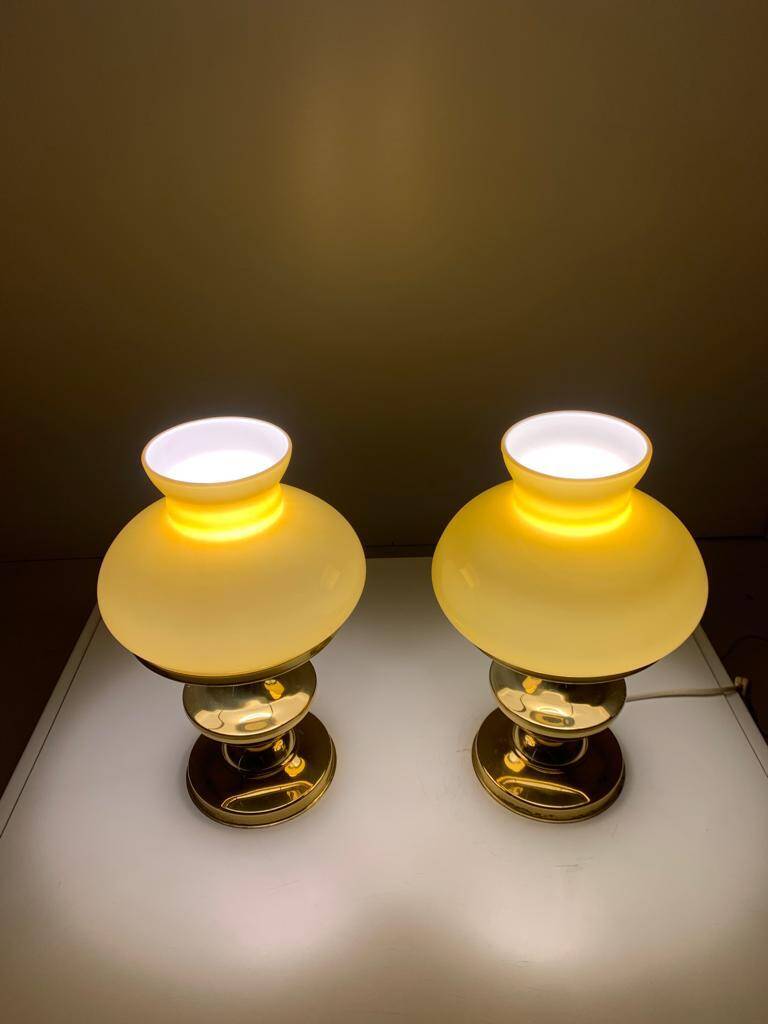 Art deco table lamps, Italy 1930s, set of two