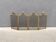 19th century Art Nouveau brass fireplace screen