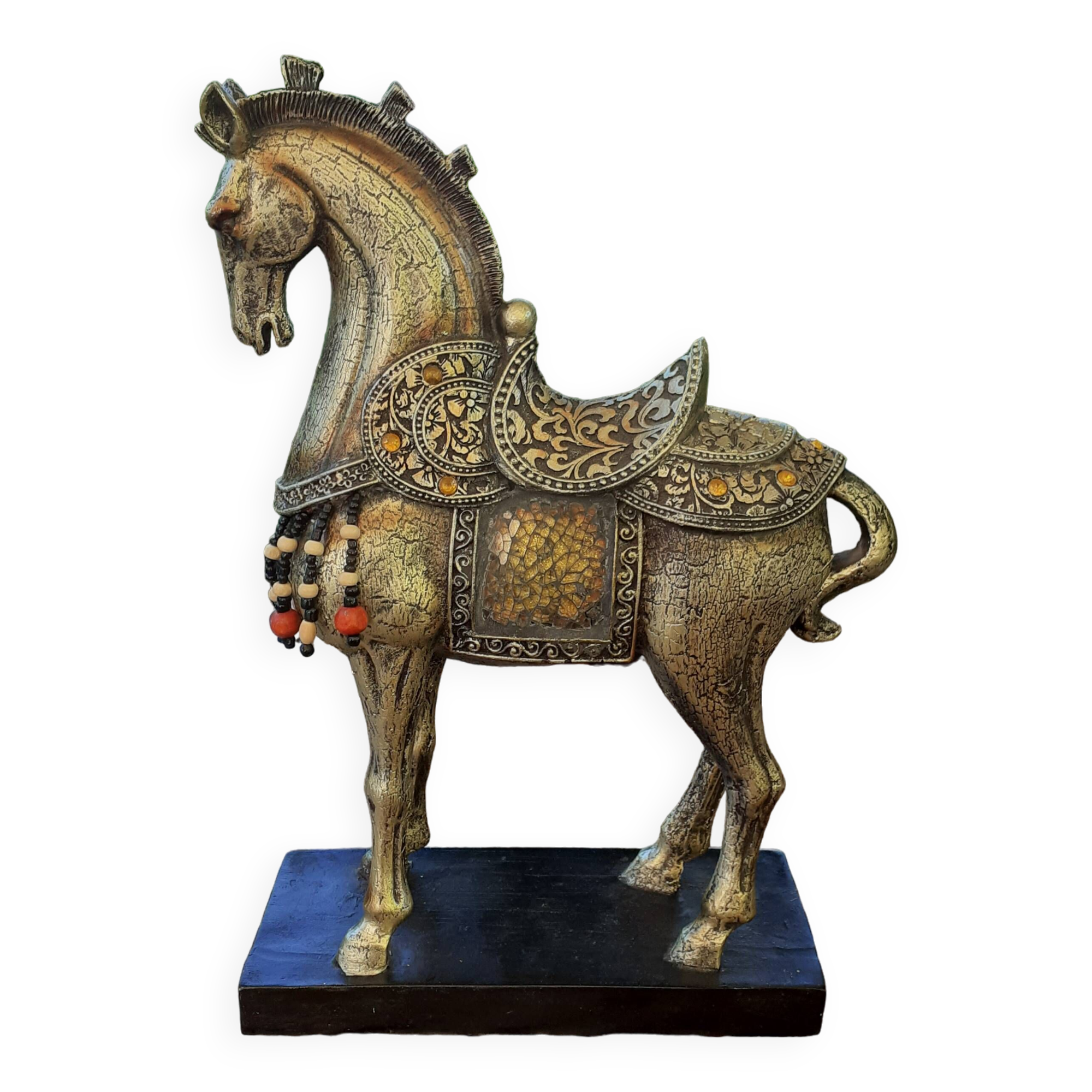 Mongolian parade horse statue