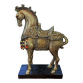Mongolian parade horse statue
