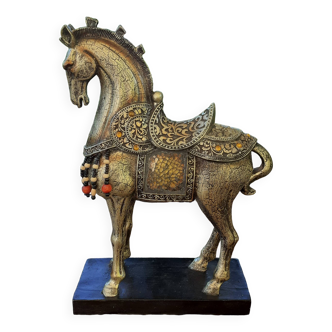 Statuette cheval mongol de parade