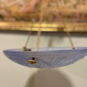 Art Deco blue pendant light