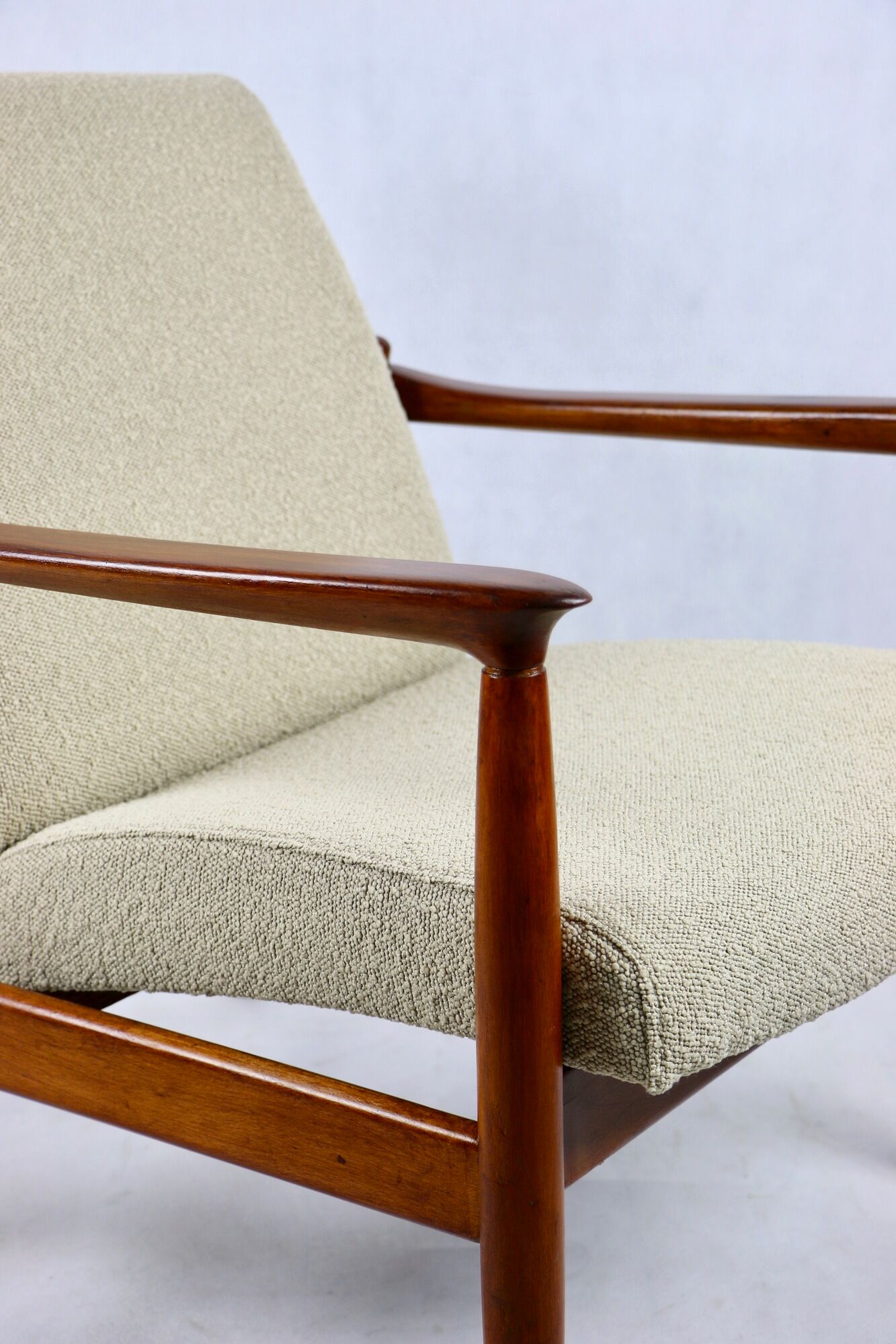 Beige Boucle GFM-64 Armchair