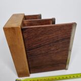 Art Deco letter carrier in precious wood and metal