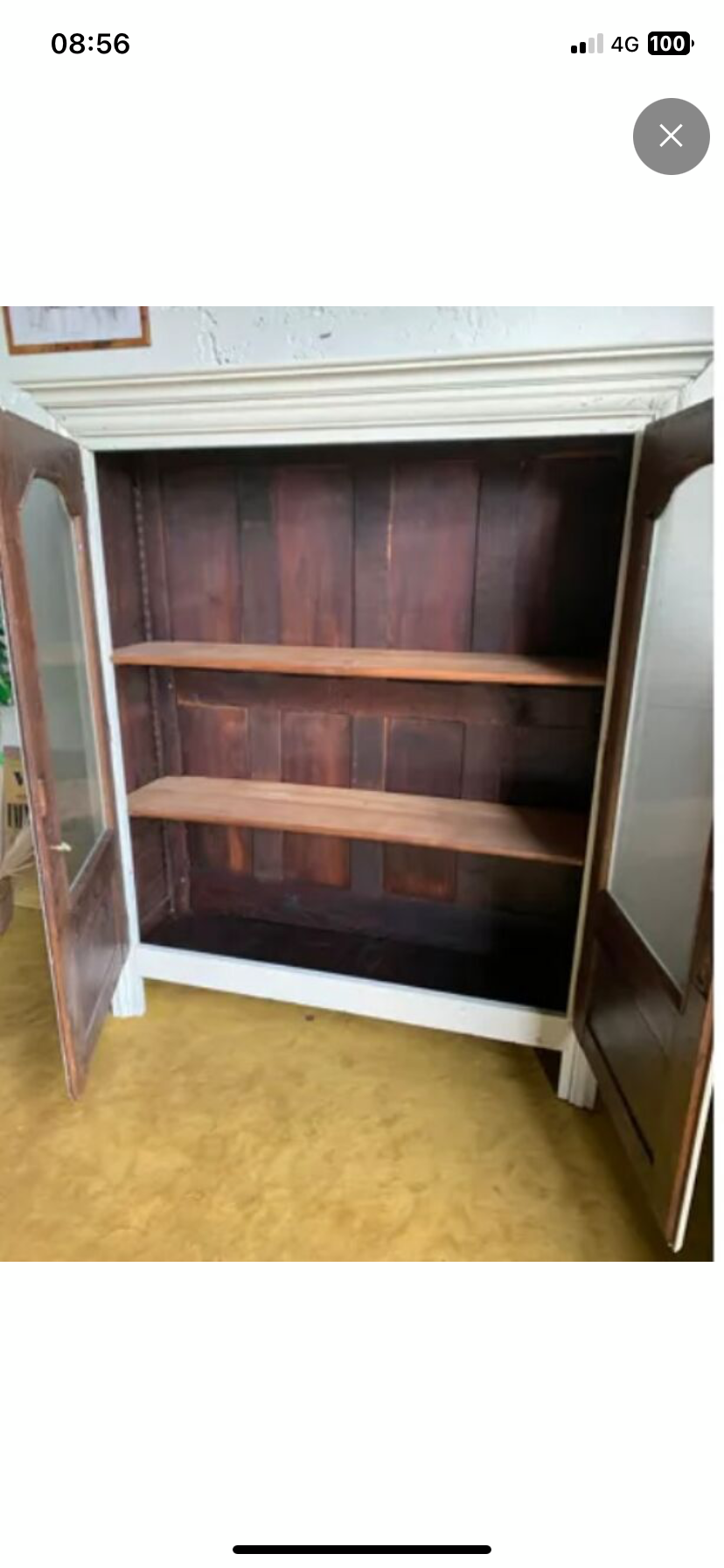 19th century Parisian glazed dresser