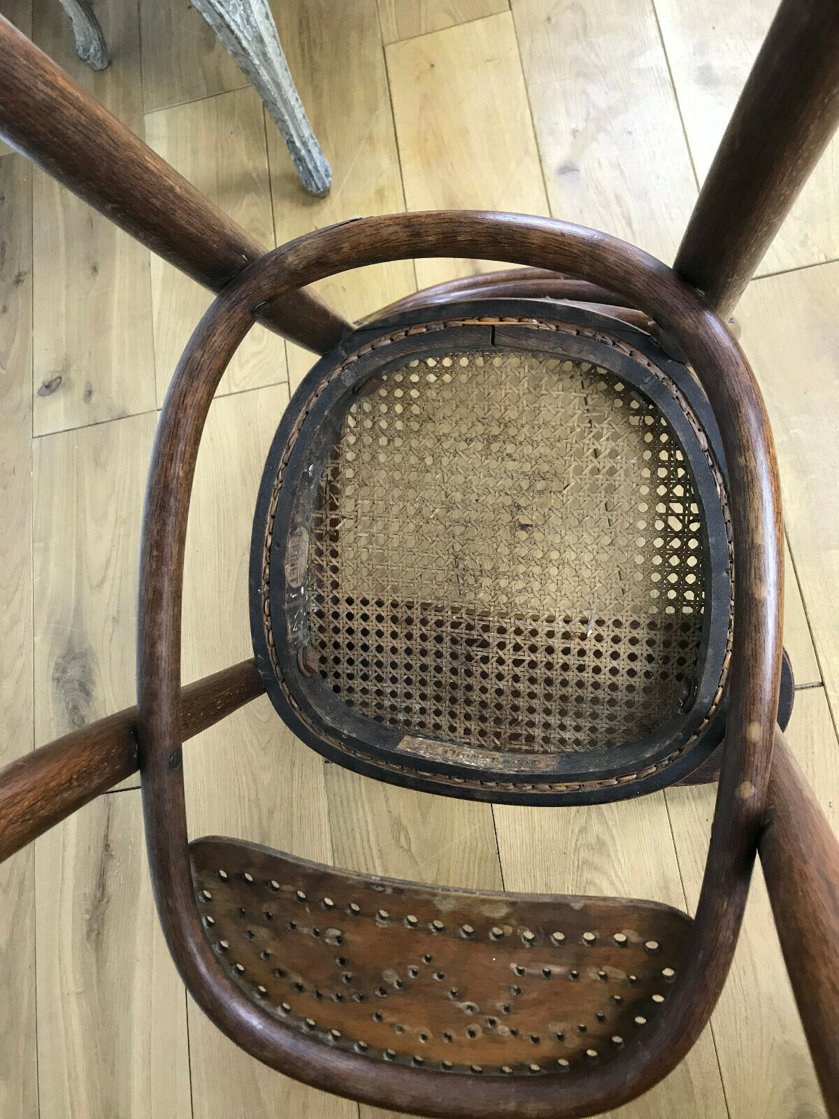Thonet stamped high child chair
