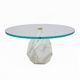 Mid Century Modern Italian Carrara Marble Coffee Table, 1970s, Two Availabl