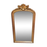 Golden mirror with pediment XIXth