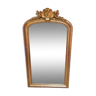 Miroir doré à fronton XIXème