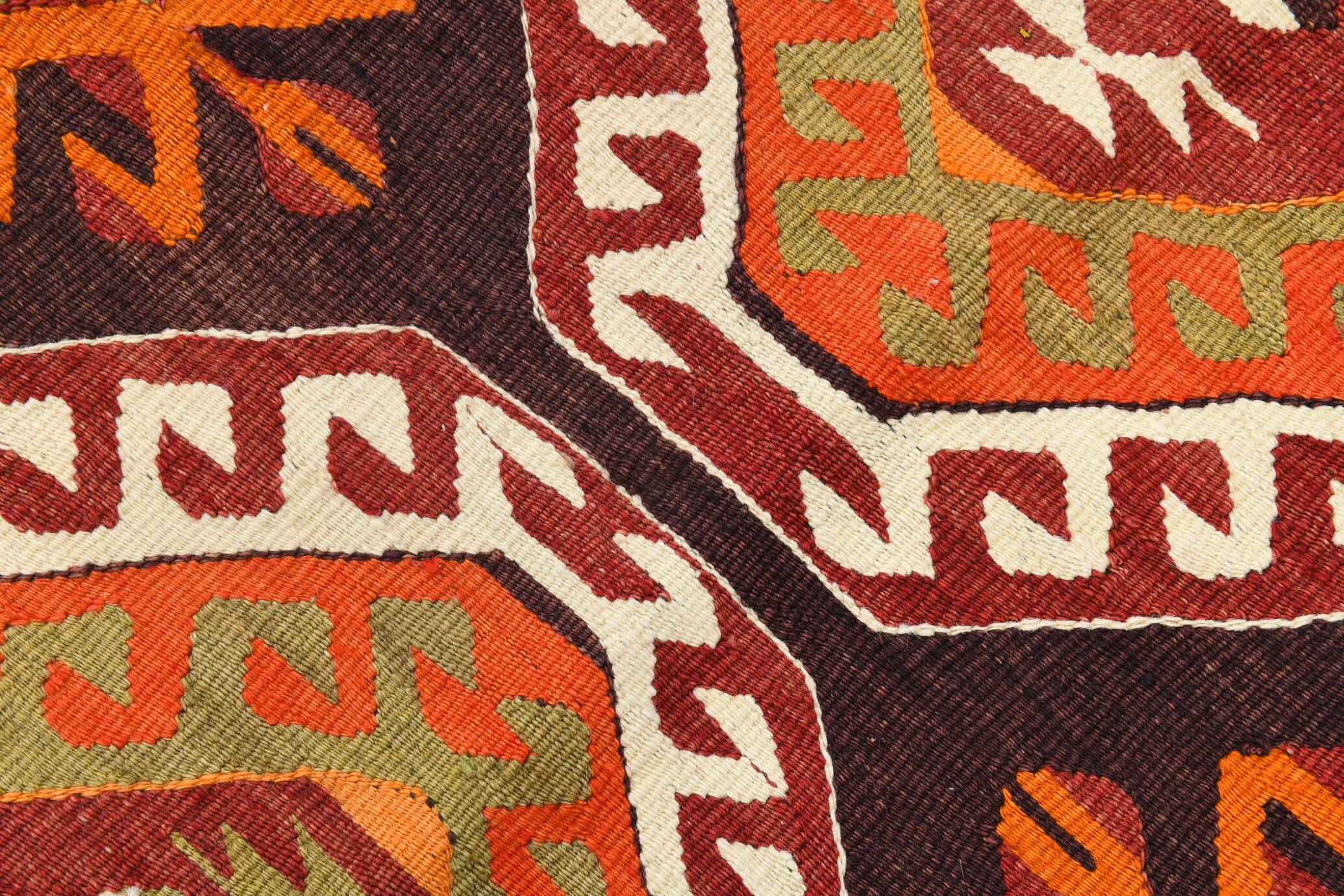 170x238Cm Anatolian Kilim Rug, 6x8 Handmade Wool Rug