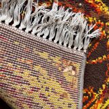 Extraordinary handmade art abstract design wool carpet in style of Kybal, 1960s