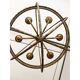 Contemporary Gold-Leaf and Clay Sphere Chandelier
