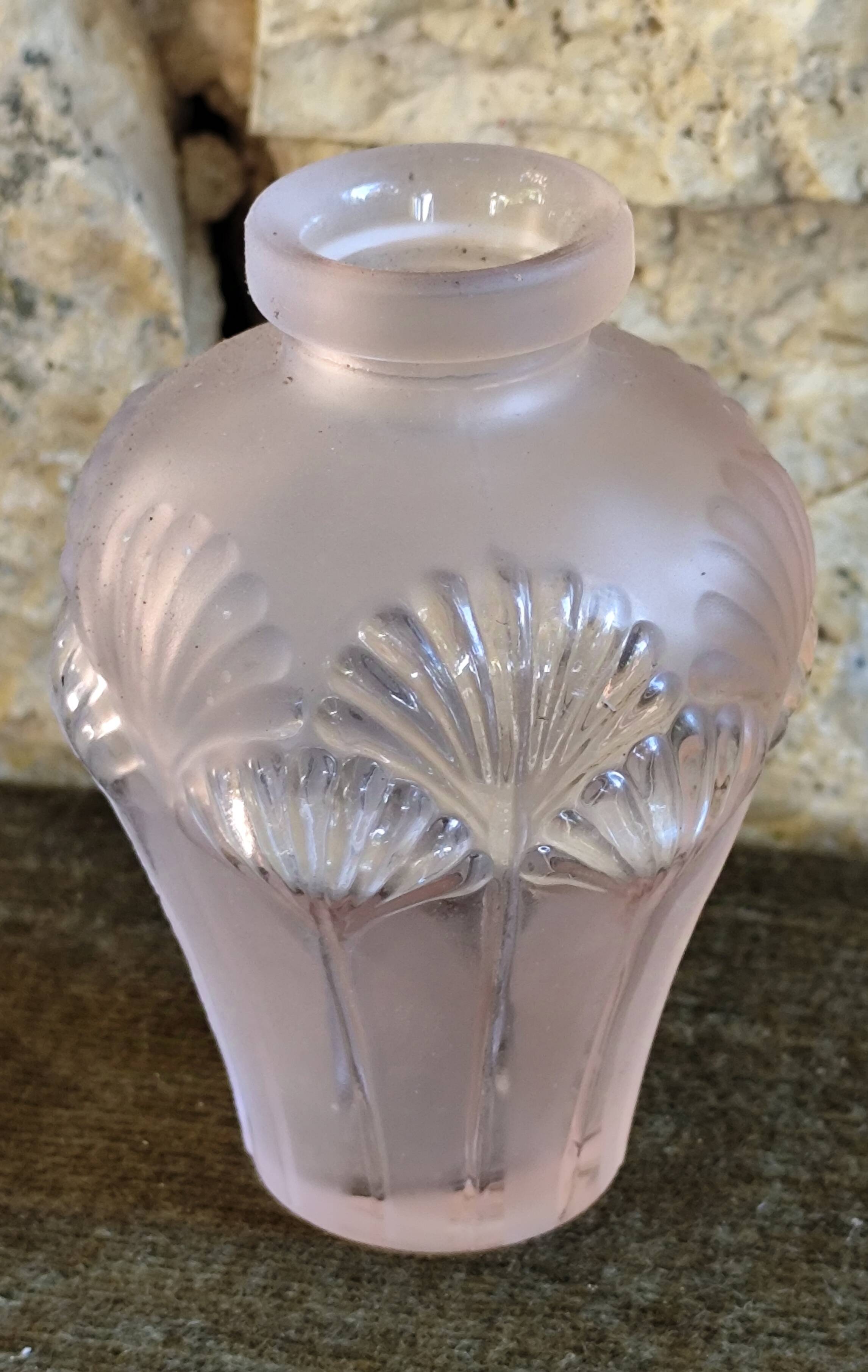 Pink glass vase
