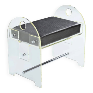 tabouret de coiffeuse - cuir