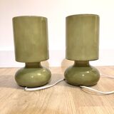 Pair of khaki Lykta lamps