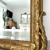 Antique 19th century pediment mirror