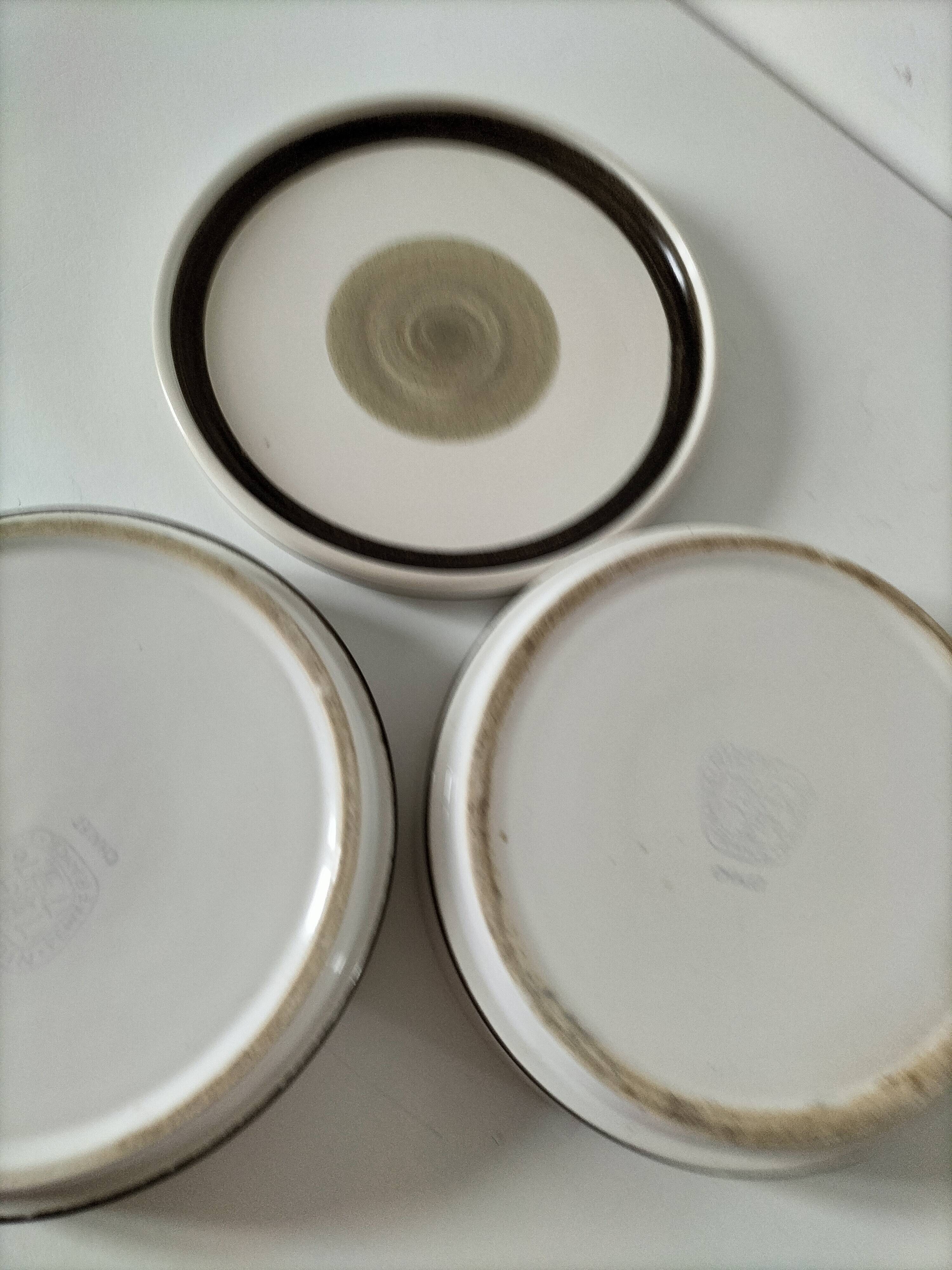 Set of three Niderviller plates, Chalet model, 1960s-70s.