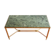 60s green marble coffee table in neoclassical style