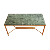 60s green marble coffee table in neoclassical style