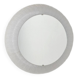 Mirror by Erco Leuchten with plastic edge and lighting, 1970s