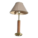Lancel paris desk lamp fawn granite leather and brass