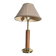 Lancel paris desk lamp fawn granite leather and brass