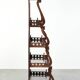 Elegant wooden  bookcase with a classic English look from the 20th century