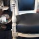 Restored black armchair