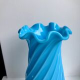 Turquoise blue opaline vase early twentieth century