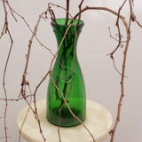 Glass carafe or vase with medallion