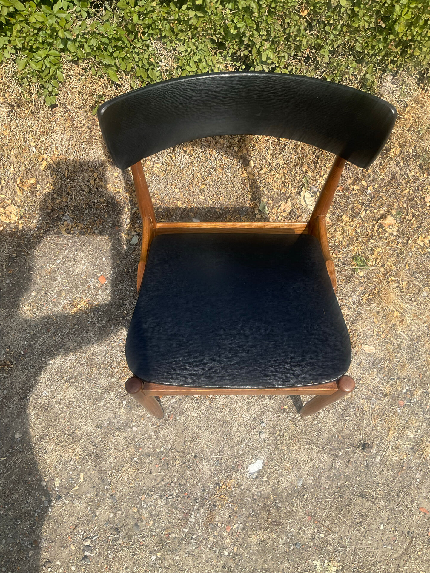 Chaise scandinave des années 60 en palissandre massif 