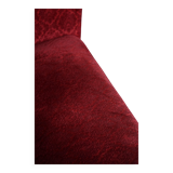 Modern Danish canapé, 3-seater in red velvet, Fritz Hansen style, 1940s.