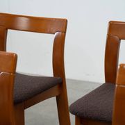 Set of six sculptural Italian dining chairs by Mobil Girgi