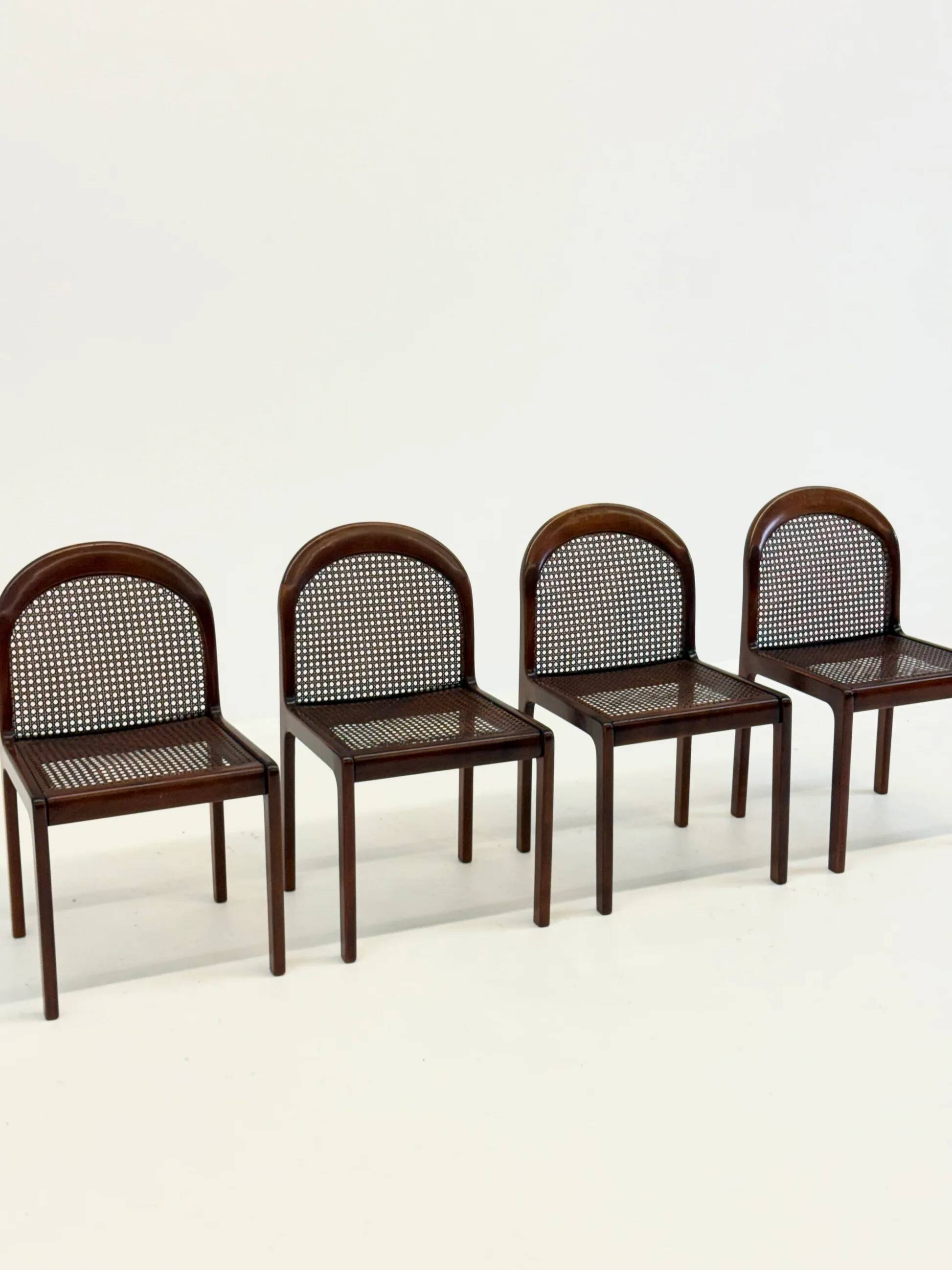 Set of four Mid-Century dining chairs by Lübke