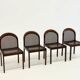 Set of four Mid-Century dining chairs by Lübke
