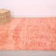 Vintage Moroccan rug 175 x 246 cm - Handmade Berber Rug - Pink Wool Rug