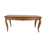 Old farmhouse table curved legs