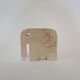 Three elephant statuettes travertine paperweight - Fratelli Mannelli made in Italy - vintage