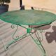 Wrought iron garden table