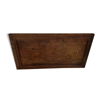 Panel of ancient carved wood